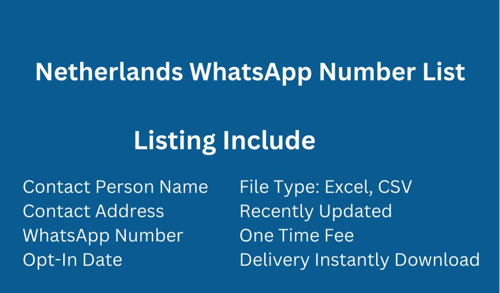 Netherlands WhatsApp Number List
