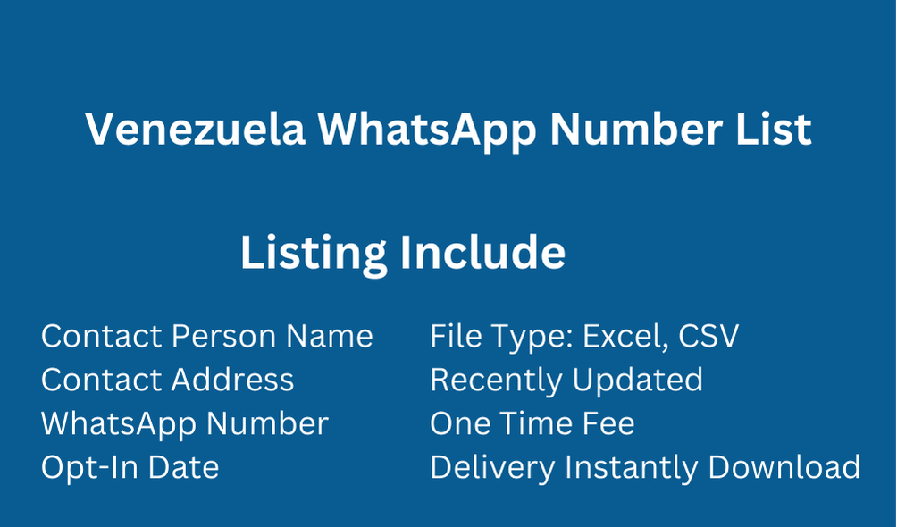 Venezuela WhatsApp Number List