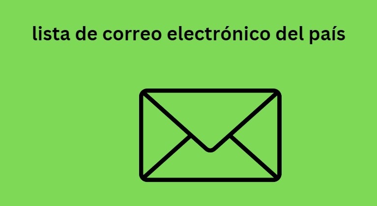 lista de correo electrónico del país