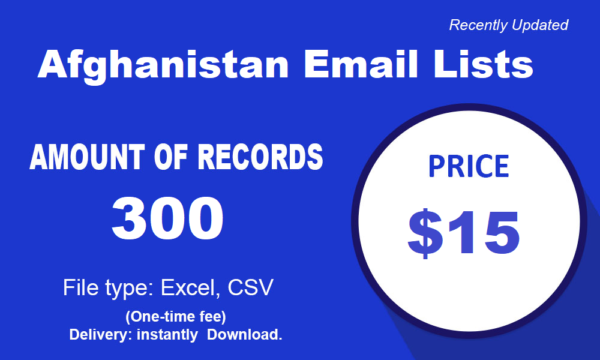 Afghanistan Specific Special Email Datas