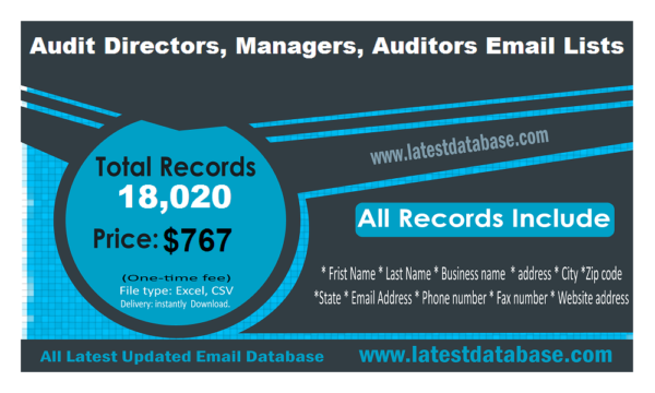 Audit Directors, Managers, Auditors Specific Special Email Datas