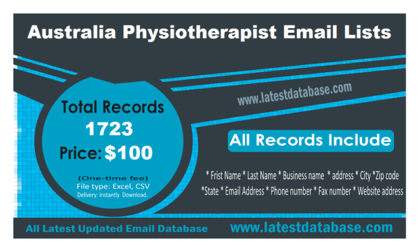 Australia Physiotherapist Specific Special Email Datas