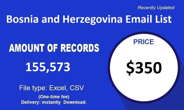 Bosnia and Herzegovina Specific Special Email Datas