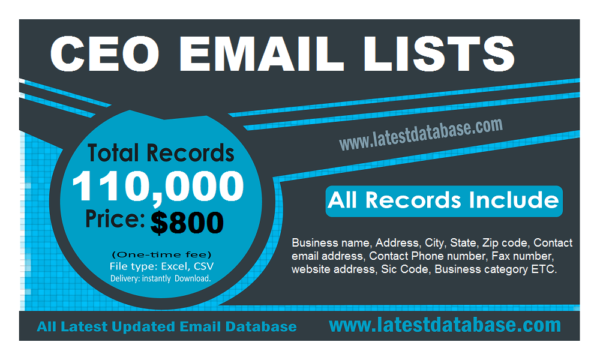 CEO Specific Special Email Datas