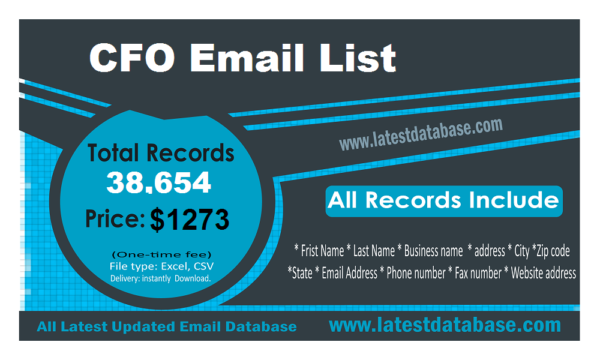 CFO Specific Special Email Data