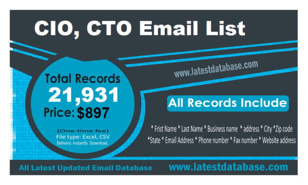 CIO, CTO Specific Special Email Data