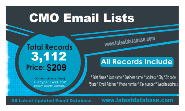 CMO Specific Special Email Datas