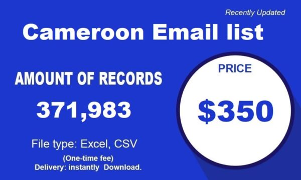 Cameroon Specific Special Email Data