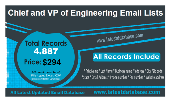 Chief and VP of Engineering Specific Special Email Datas