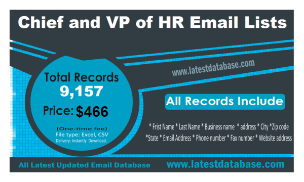 Chief and VP of HR Specific Special Email Datas