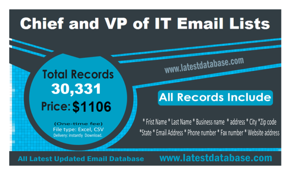 Chief and VP of IT Specific Special Email Datas