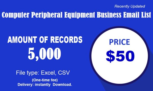 Computer Peripheral Equipment Specific Special Email Data