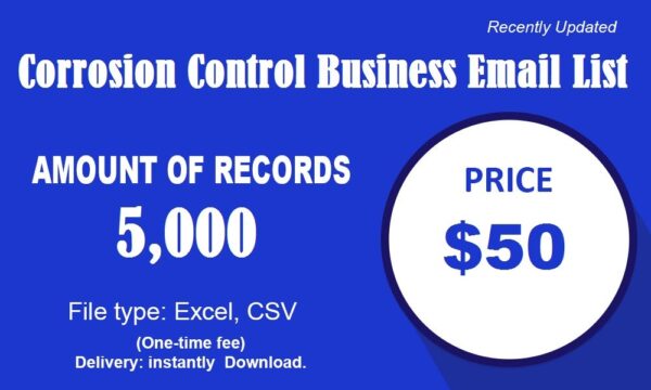 Corrosion Control Specific Special Email Data