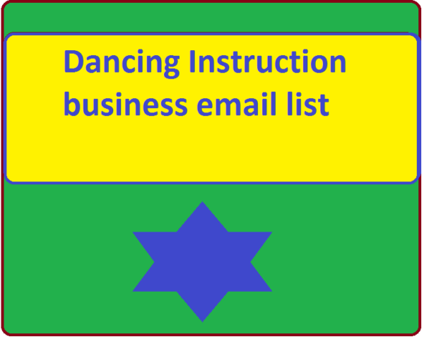 Dancing Instruction Specific Special Email Data