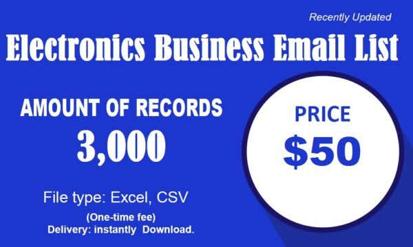 Electronics Specific Special Email Data