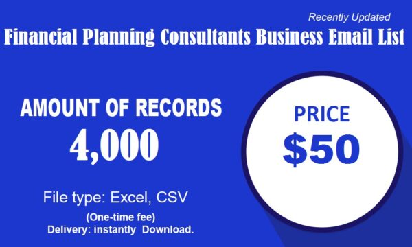 Financial Planning Consultants Specific Special Email Data