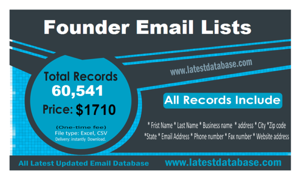 Founder Specific Special Email Datas