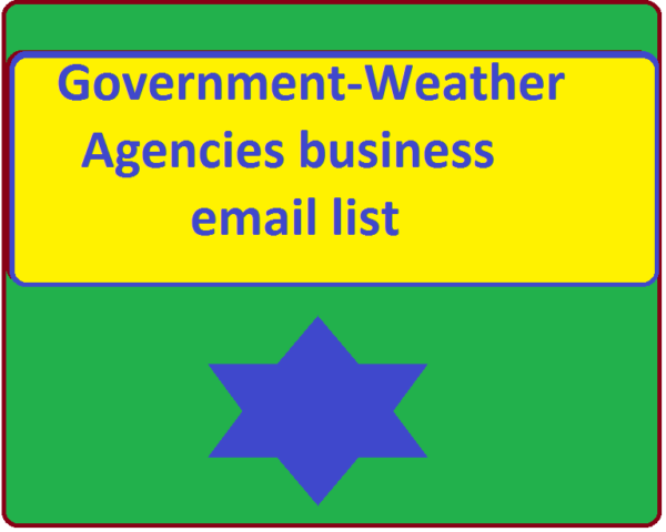 Government-Weather Agencies Specific Special Email Data