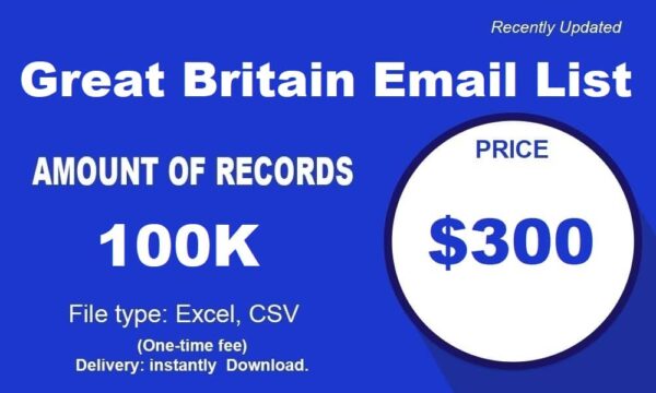 Great-Britain Specific Special Email Data