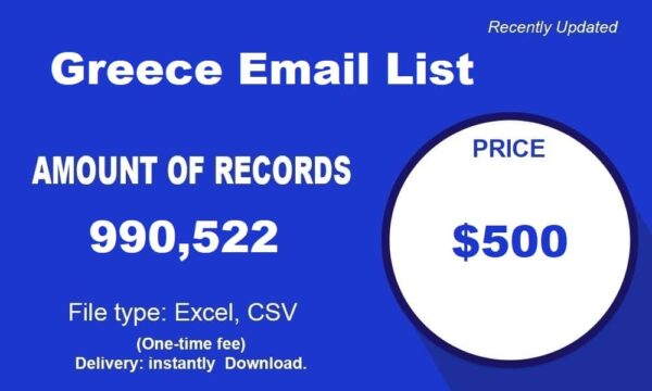 Greece Specific Special Email Data