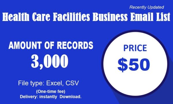 Health Care Facilities Specific Special Email Data