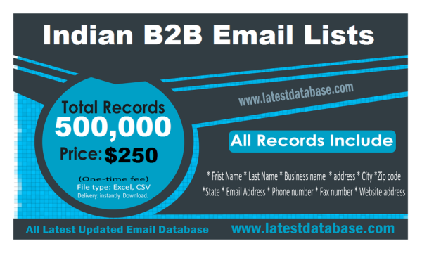 India Specific Special Email Data