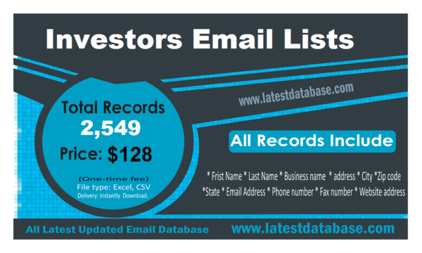 Investors Specific Special Email Datas