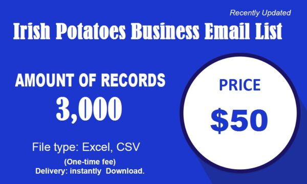 Irish Potatoes Specific Special Email Data