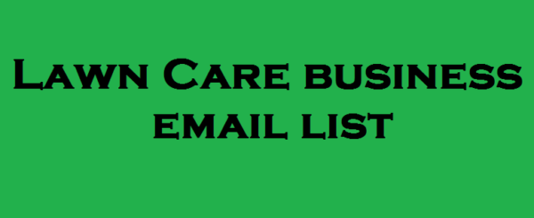 Lawn Care Specific Special Email Data