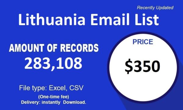 Lithuania Specific Special Email Data