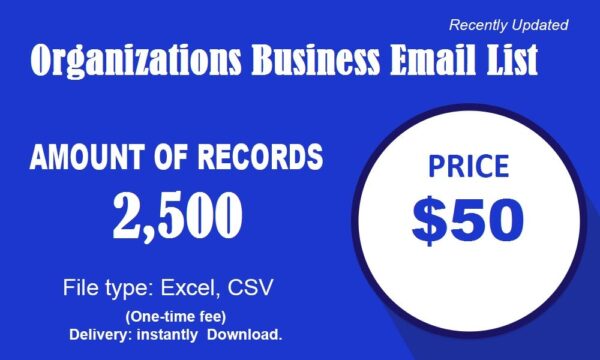 Organizations Specific Special Email Data