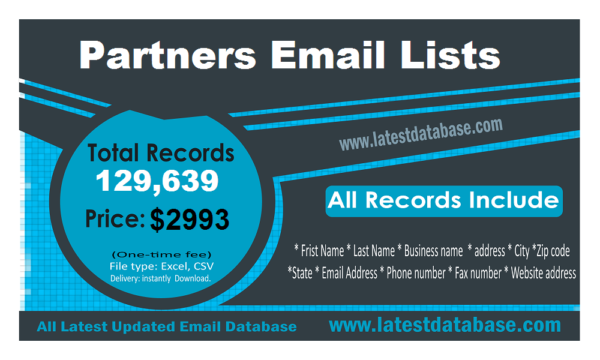 Partners Specific Special Email Datas