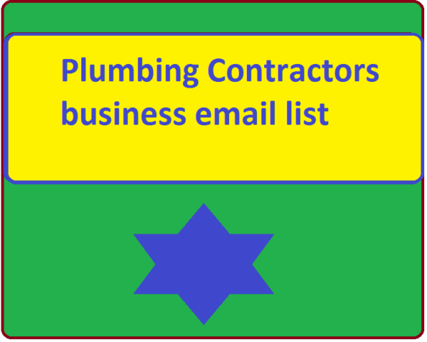 Plumbing Contractors Specific Special Email Data