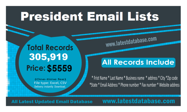 President Specific Special Email Datas