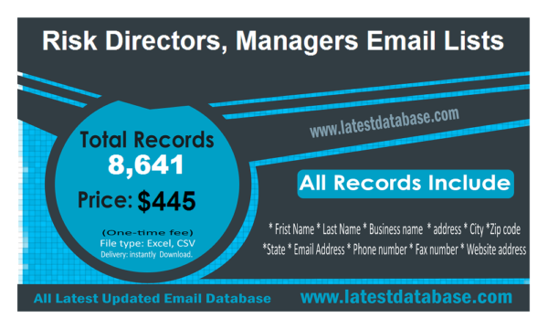 Risk Directors, Managers Specific Special Email Datas