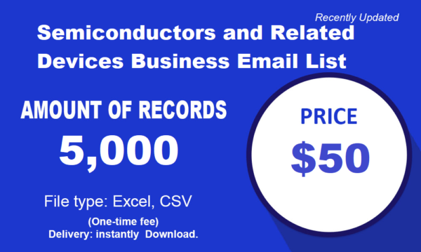 Semiconductors and Related Devices Specific Special Email Data