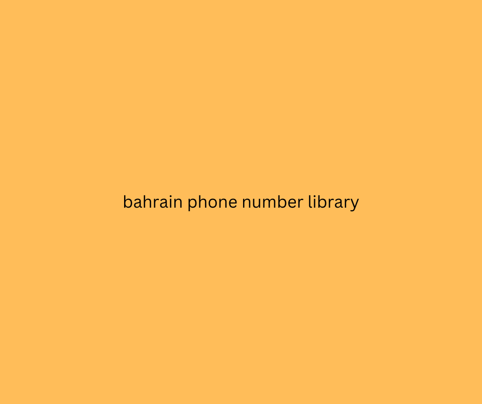 bahrain phone number library