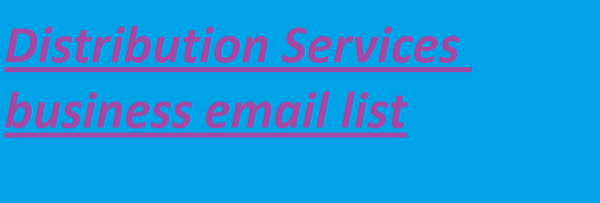 Distribution Services Specific Special Email Data