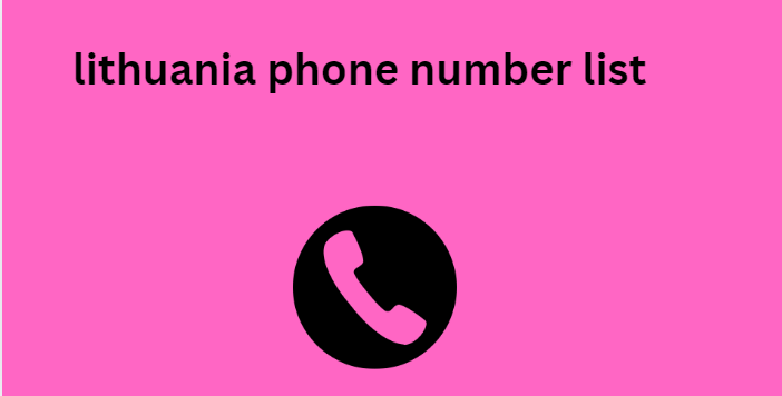 lithuania phone number list