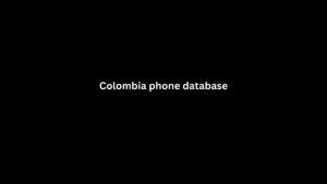 Colombia phone database